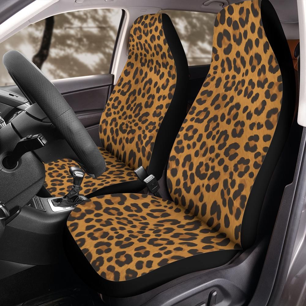 Leopard Pattern Print Front Car Seat Cover