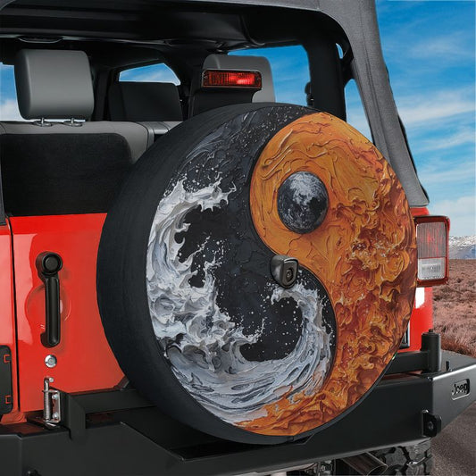 Elemental Balance Spare Tire Cover With Backup Camera Hole