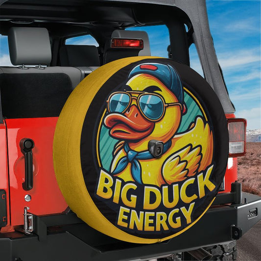 Big Duck Energy Rubber Duck Spare Tire Cover With Backup Camera Hole Option