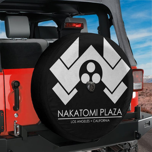Nakatomi Plaza Spare Tire Cover With Backup Camera Hole Option