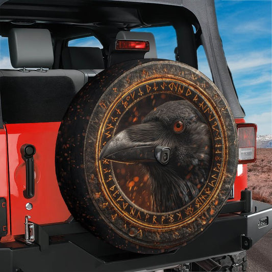 Raven Seal of the Nine Spare Tire Cover With Backup Camera Hole Option