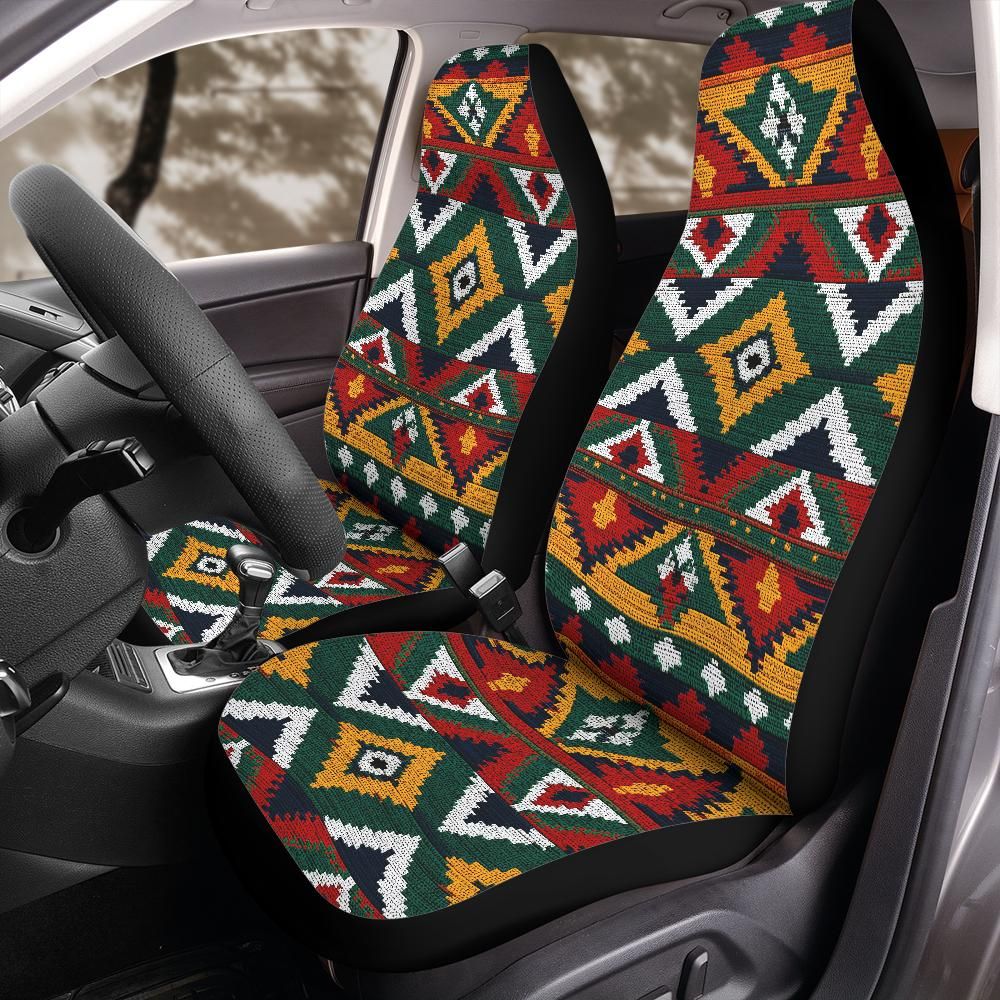 Aztec Car Seat Covers Southwestern Tribal Design Universal Fit for Jeep Bronco SUV Interior Protector Gift for Her or Him
