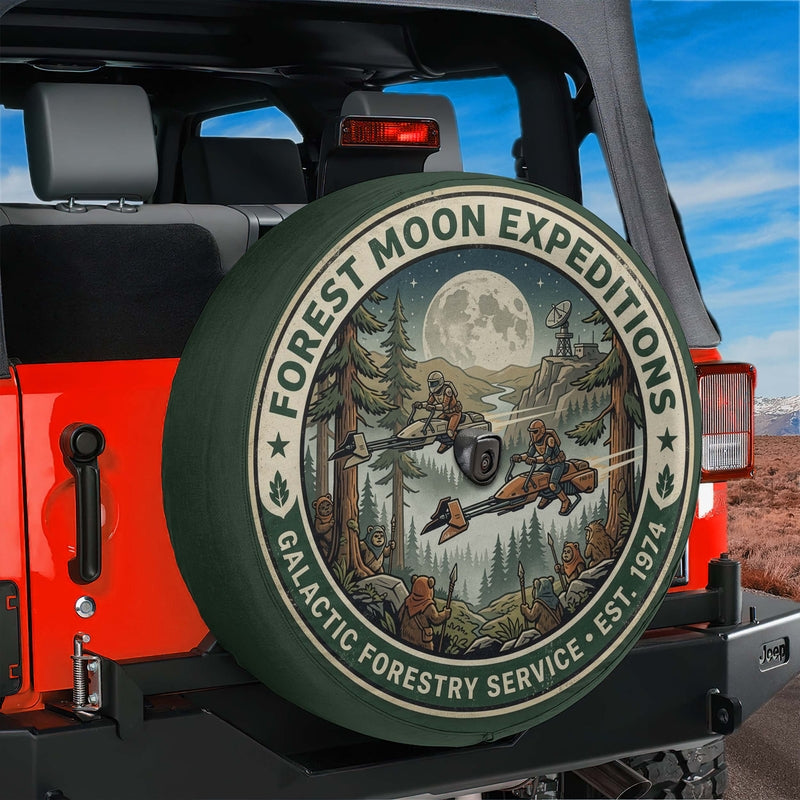 Forest Moon Expeditions Spare Tire Cover With Backup Camera Hole