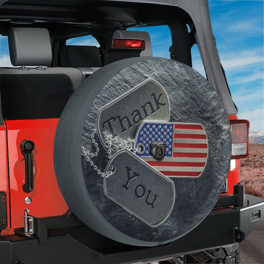 Veteran’s Tribute Spare Tire Cover With Backup Camera Hole Option