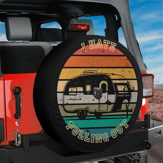 I Hate Pulling Out Camper Spare Tire Cover With Backup Camera Hole