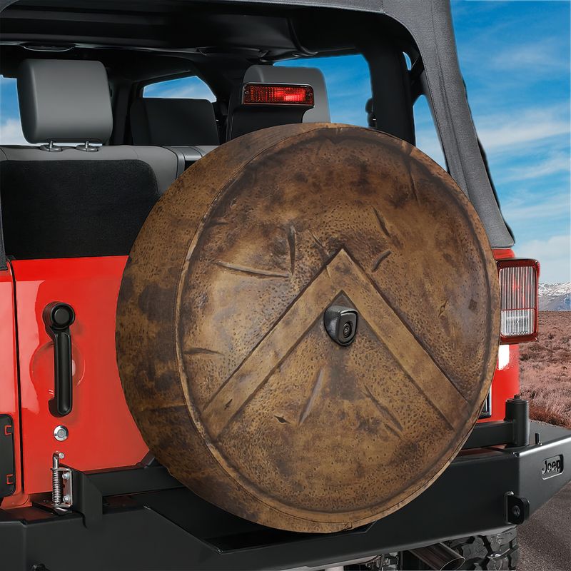 Spartan 300 Shield Spare Tire Cover With Backup Camera Hole Option