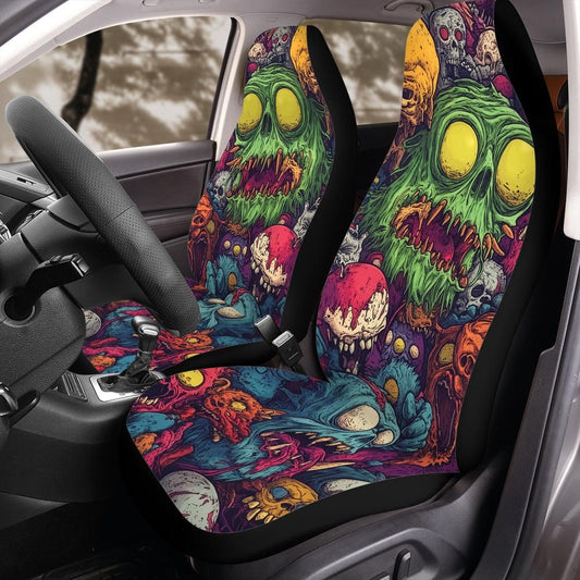 Monster Horde Front Car Seat Cover