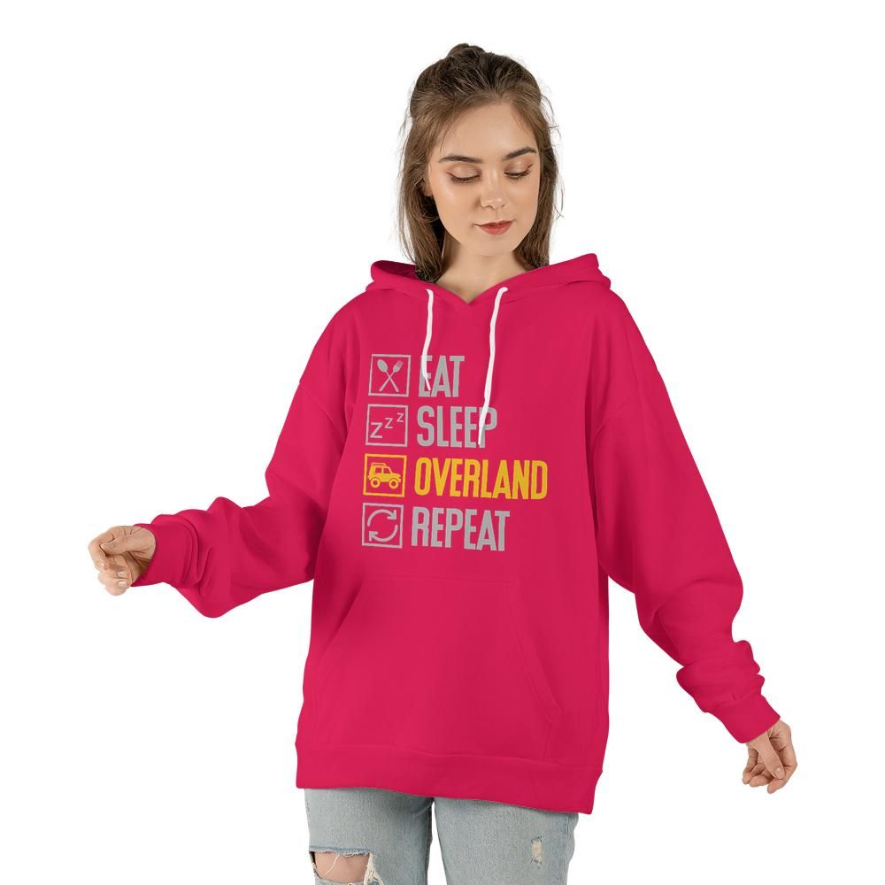 Eat Sleep Overland Repeat Hoodie | Unisex Adventure Sweatshirt