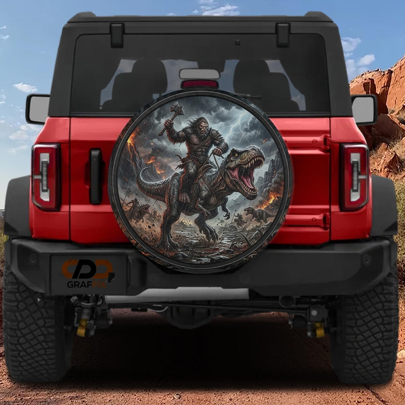 Squatch Dino Warlord Spare Tire Cover With Backup Camera Hole Option