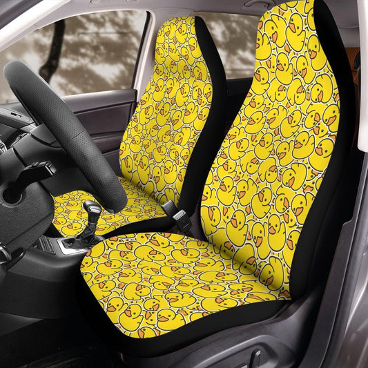 Yellow Rubber Ducky Car Seat Covers for Front Bucket Seats – Universal Fit