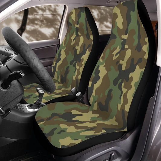 United States Military Woodland M81 Camouflage Front Car Seat Cover