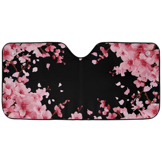 Japanese Cherry Blossum Car Sunshade Car Windshield Cover Sun Shade