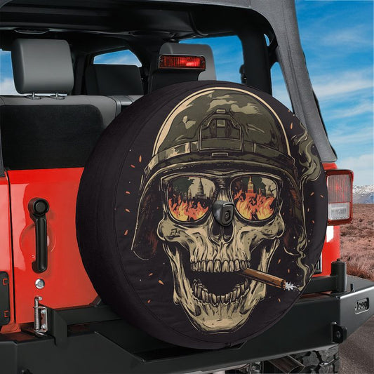 Burning Reflections Spare Tire Cover With Backup Camera Hole Option