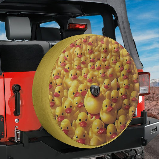 Rubber Duck Army Spare Tire Cover With Backup Camera Hole Option