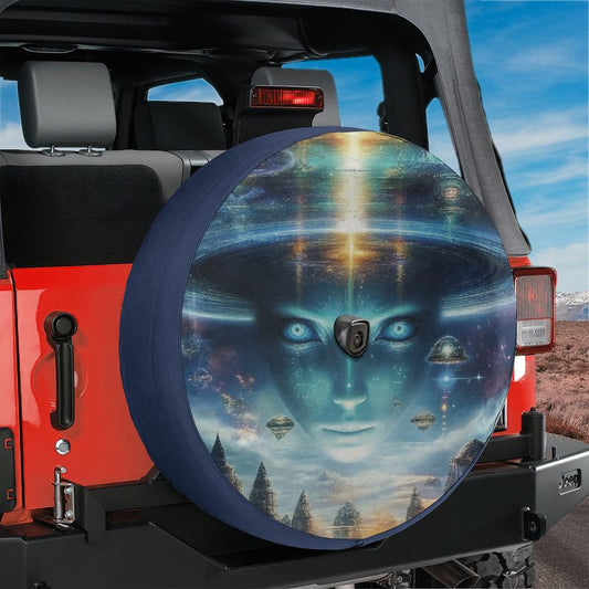 Alien Enlightenment Spare Tire Cover With Backup Camera Hole Option