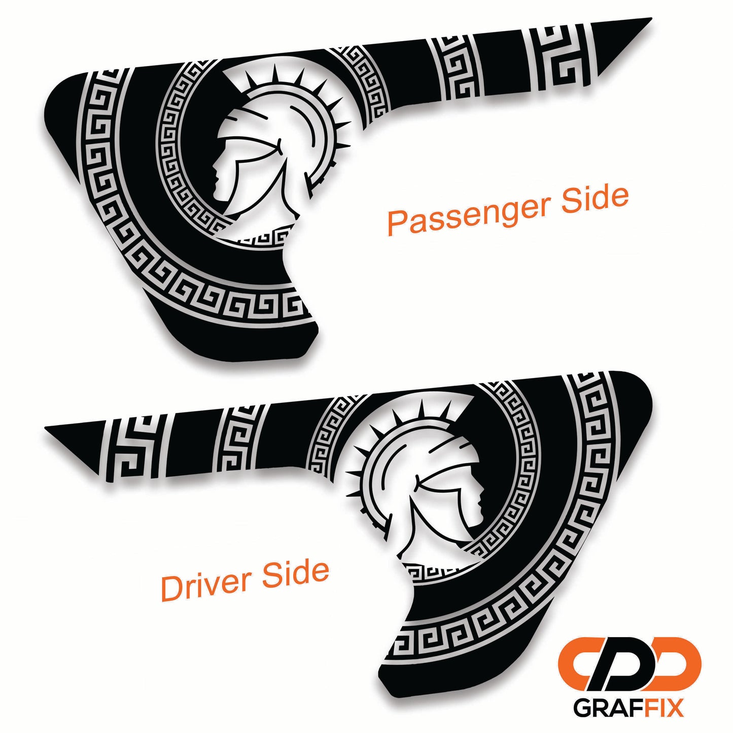 Roman Centurion Decal Fender Vent Vinyl Decal - Fits Jeep Wrangler JL/Jeep Gladiator JT 2018+