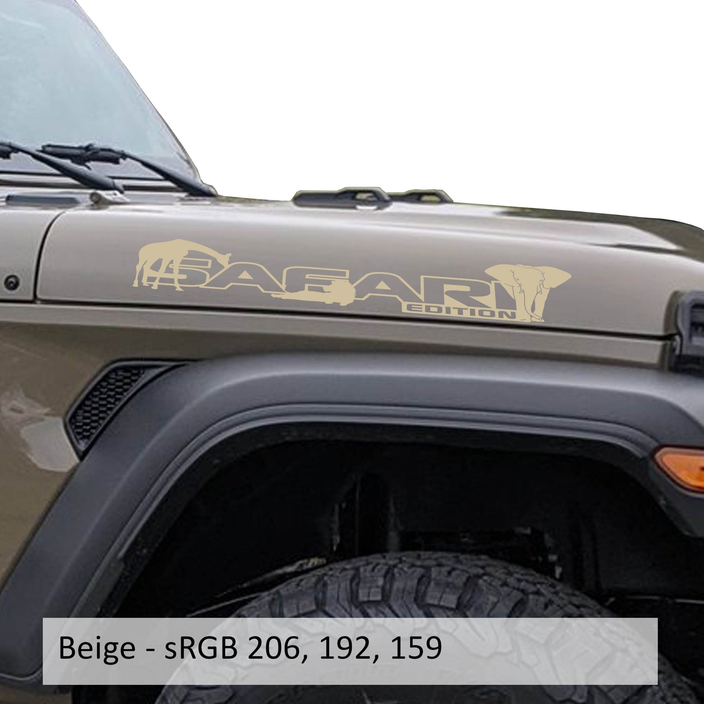 Safari Edition Side Hood Vinyl Decal Set (Pair)