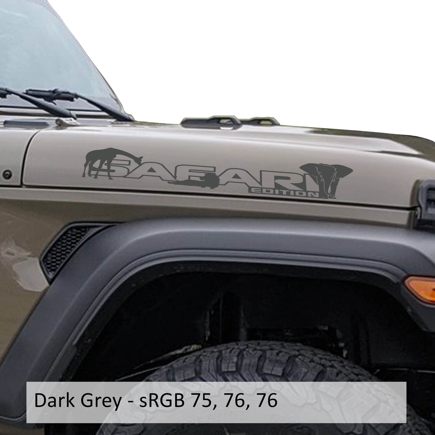 Safari Edition Side Hood Vinyl Decal Set (Pair)