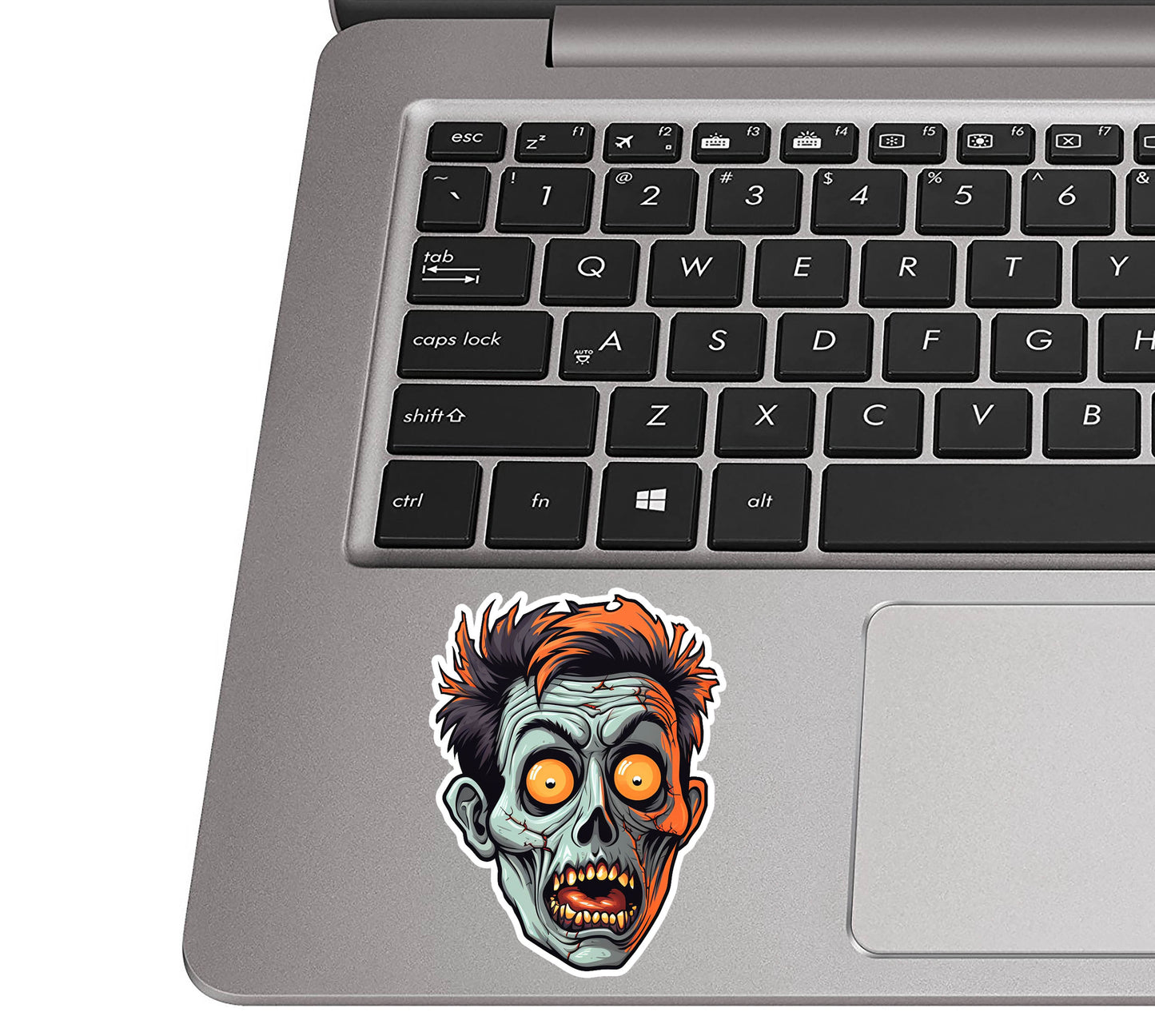 Scarry Halloween Zombie Head Sticker