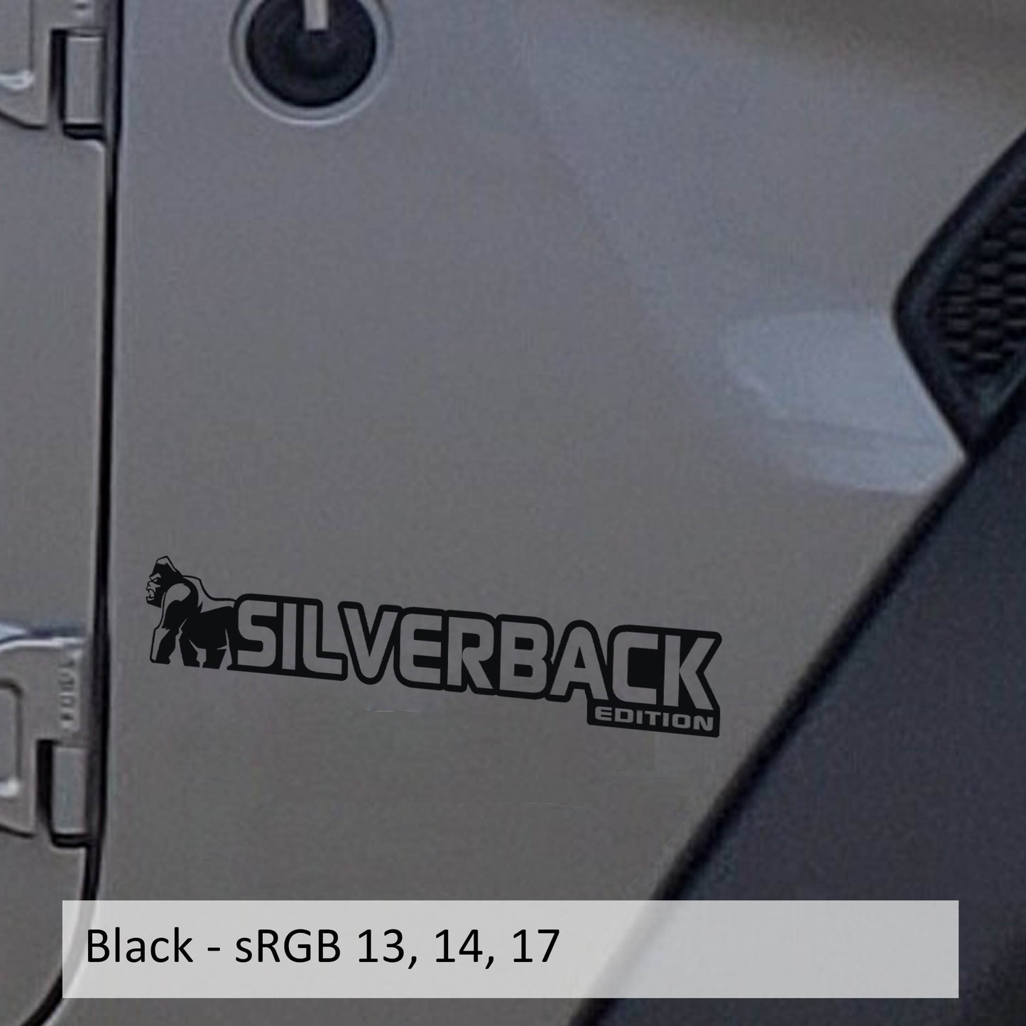 Silverback Edition Decal (Pair) Fender Decals For Wrangler/Gladiator JL/JT