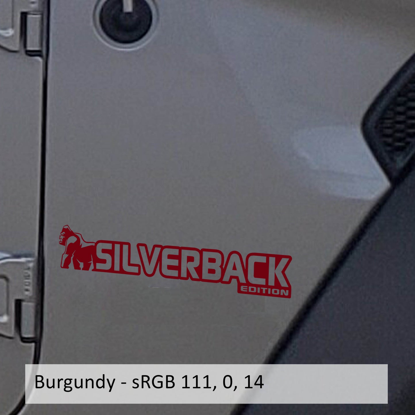 Silverback Edition Decal (Pair) Fender Decals For Wrangler/Gladiator JL/JT