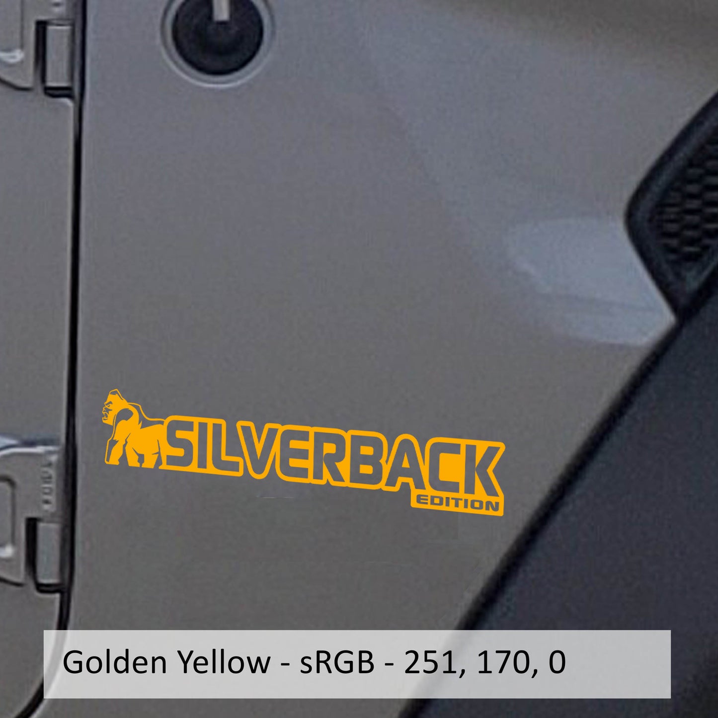 Silverback Edition Decal (Pair) Fender Decals For Wrangler/Gladiator JL/JT