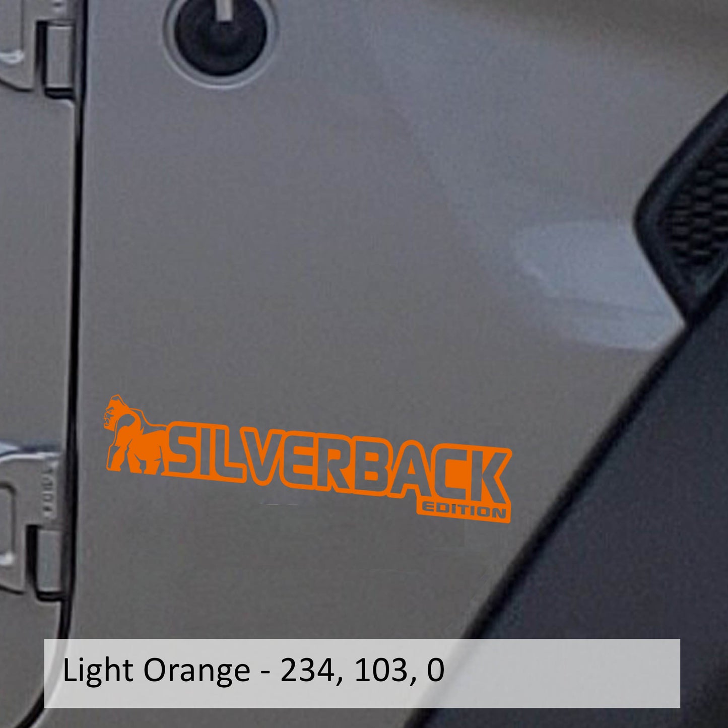 Silverback Edition Decal (Pair) Fender Decals For Wrangler/Gladiator JL/JT