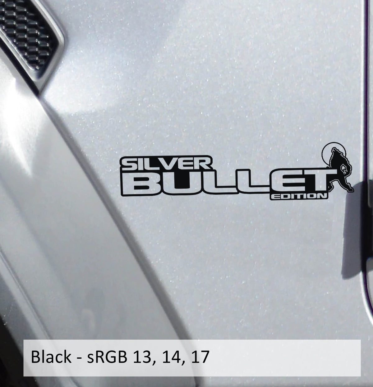 Silver Bullet Edition Decal (Pair) - Fender Decals For Wrangler/Gladiator JL/JT