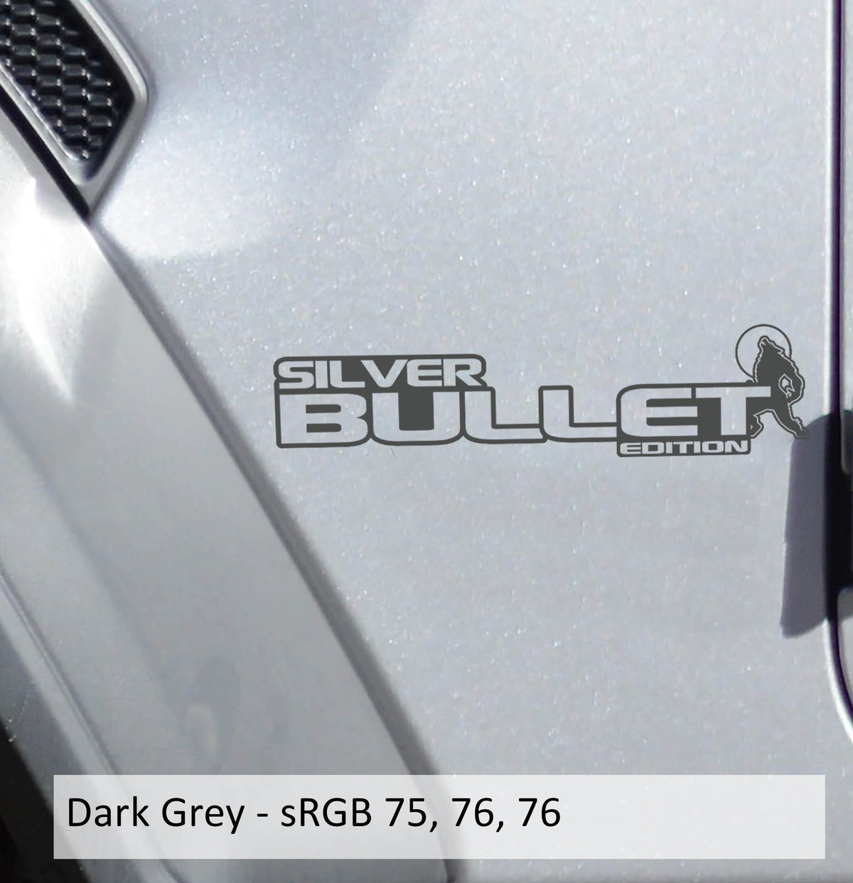 Silver Bullet Edition Decal (Pair) - Fender Decals For Wrangler/Gladiator JL/JT