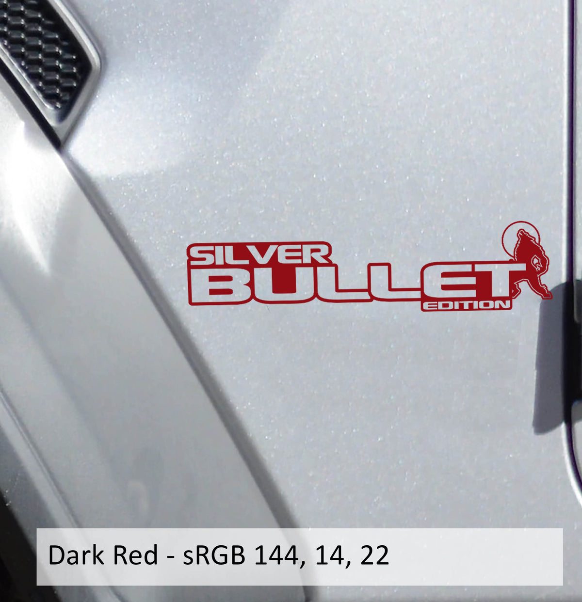 Silver Bullet Edition Decal (Pair) - Fender Decals For Wrangler/Gladiator JL/JT
