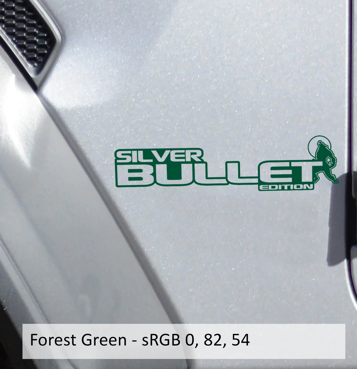 Silver Bullet Edition Decal (Pair) - Fender Decals For Wrangler/Gladiator JL/JT