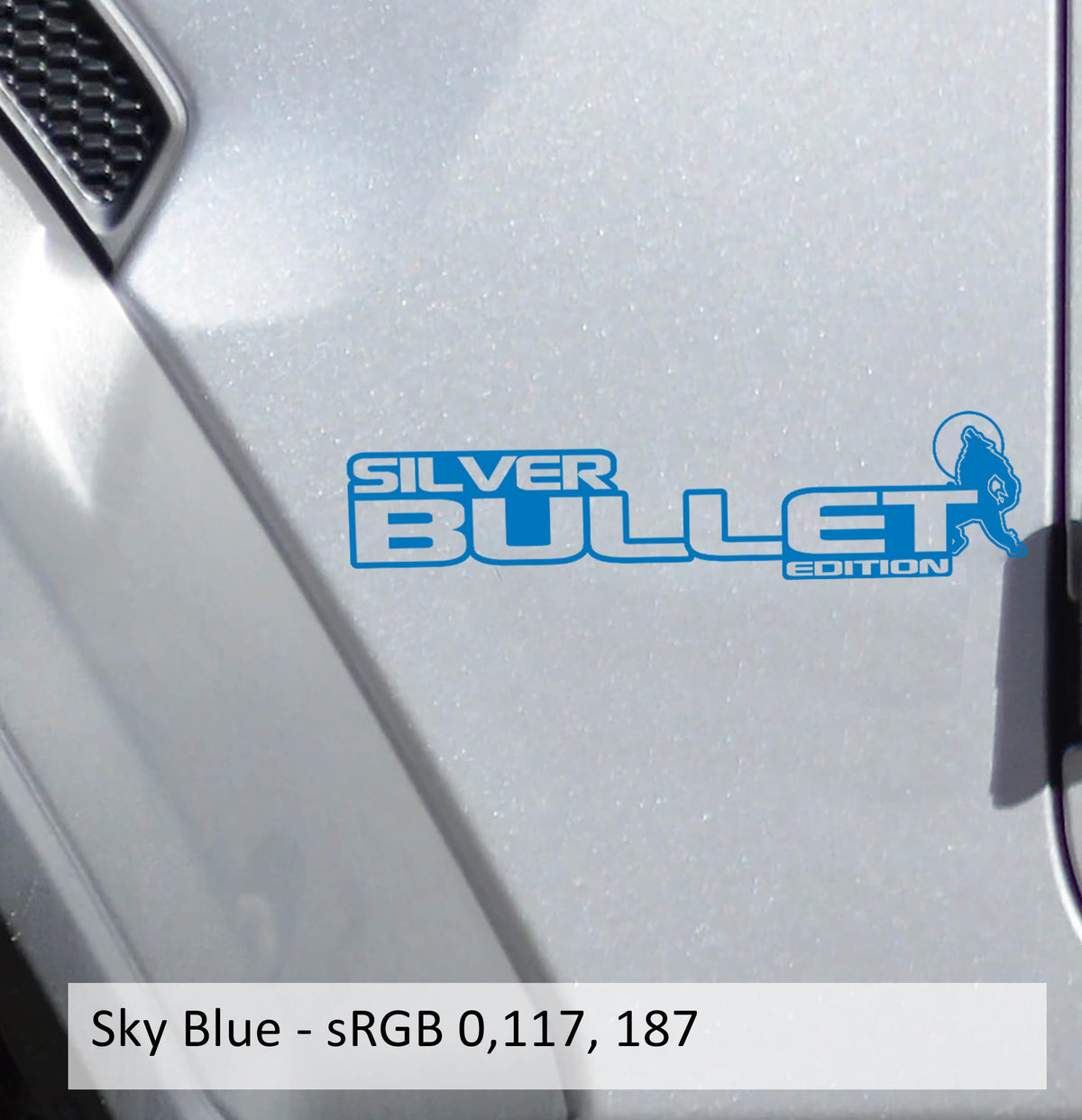 Silver Bullet Edition Decal (Pair) - Fender Decals For Wrangler/Gladiator JL/JT