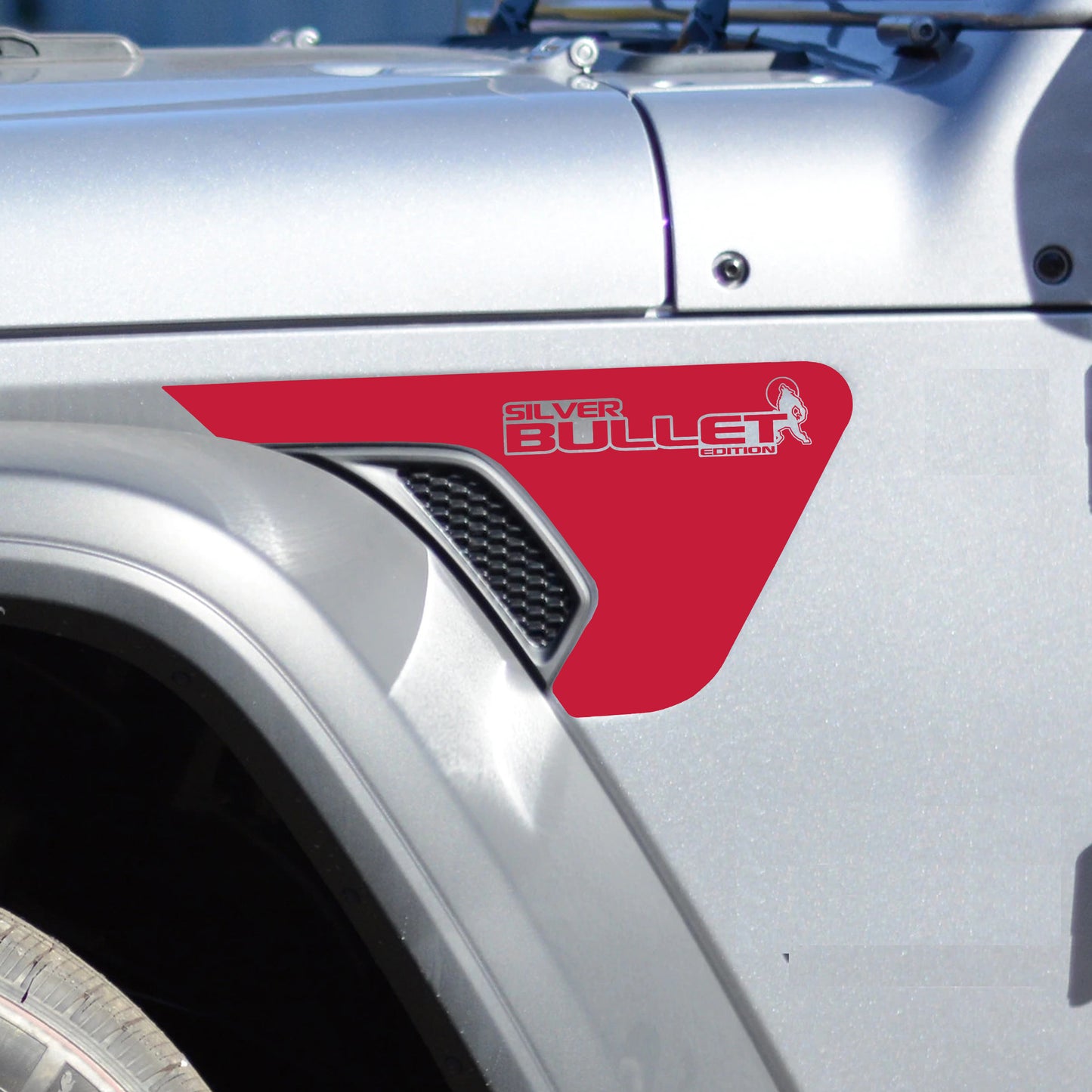 Silver Bullet Edition Vent Vinyl Transfer Decal - Fits Jeep Wrangler JL/Jeep Gladiator JT 2018+
