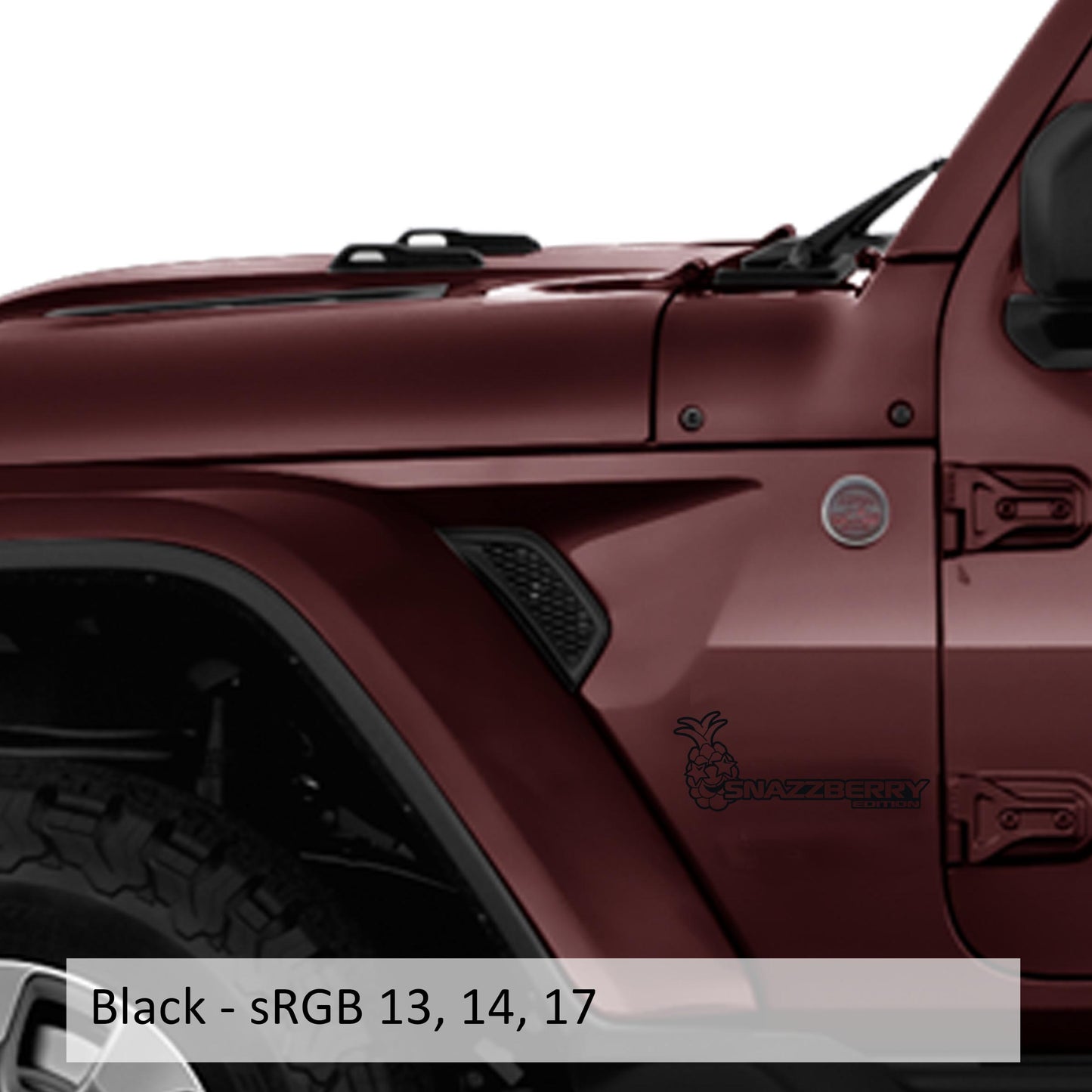 Snazzberry Edition Decal (Pair) Fender Decals For Wrangler/Gladiator JL/JT