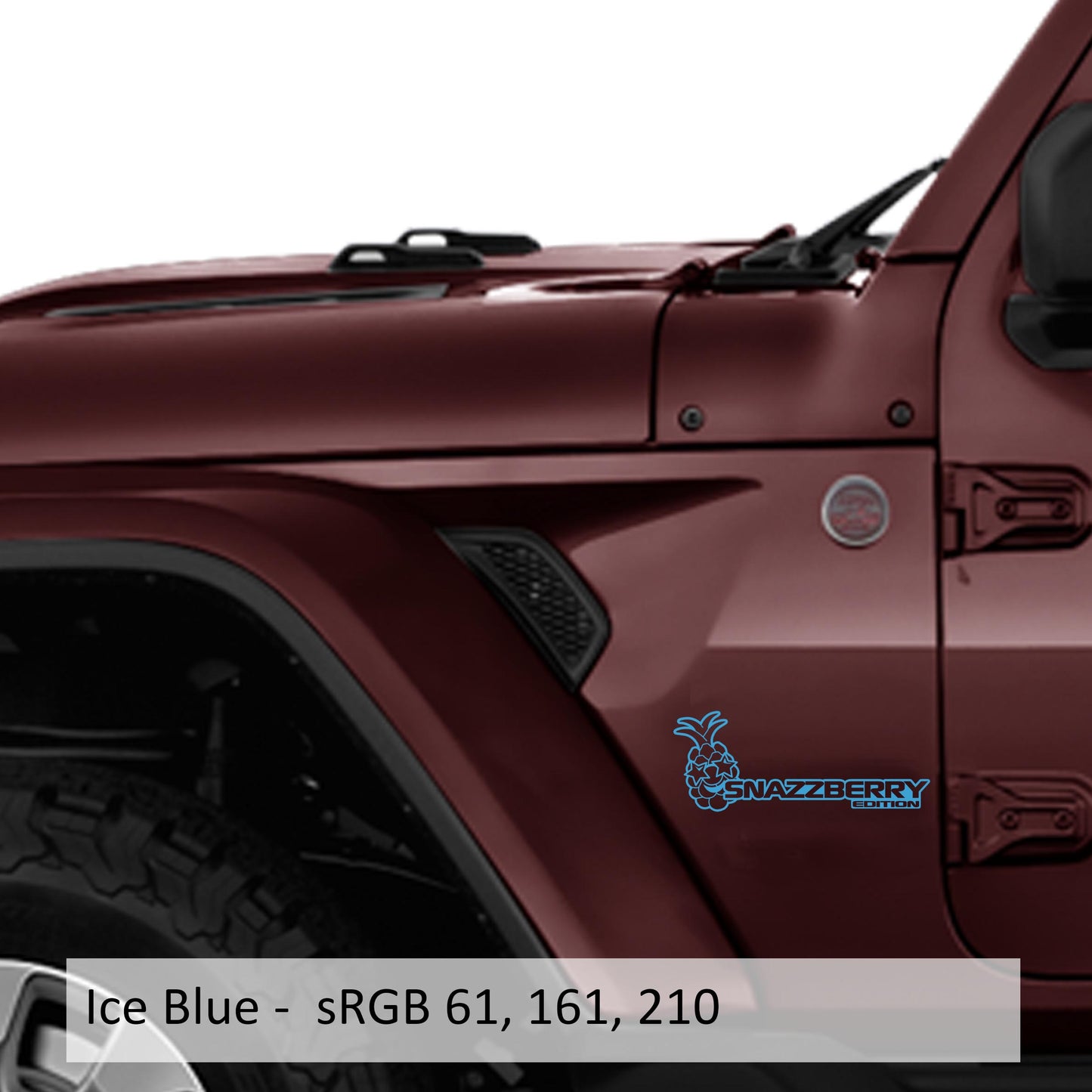 Snazzberry Edition Decal (Pair) Fender Decals For Wrangler/Gladiator JL/JT