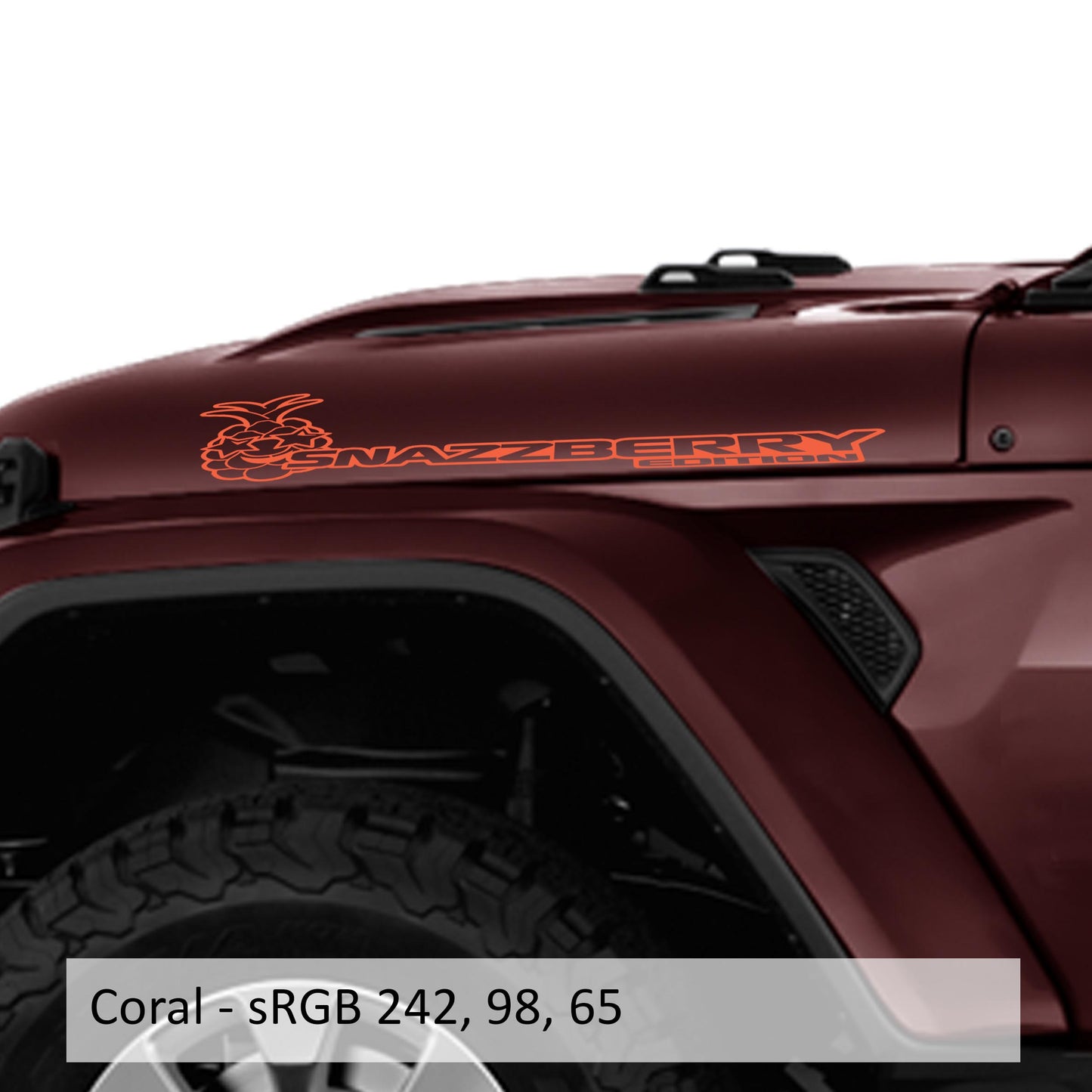 Snazzberry Edition Hood Decal Set (Pair)