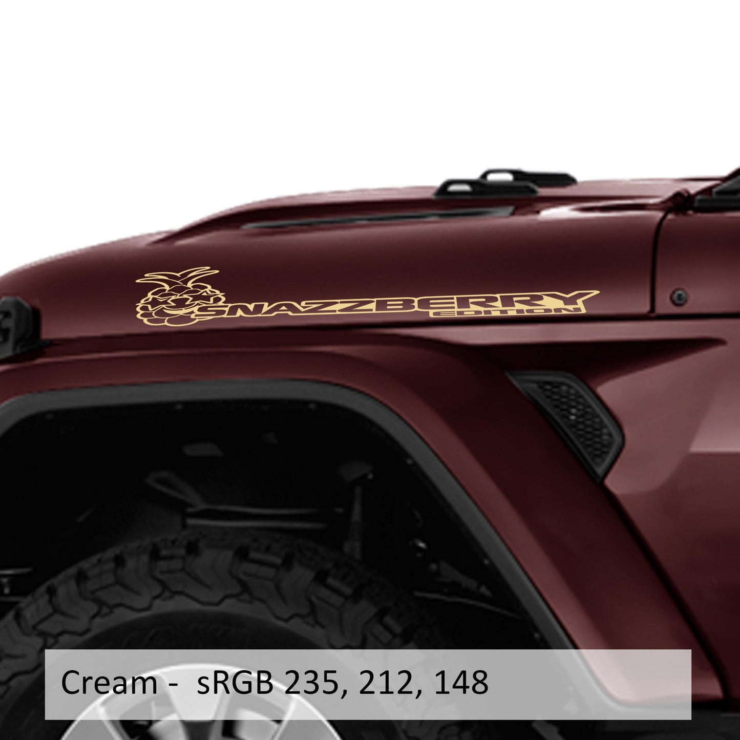 Snazzberry Edition Hood Decal Set (Pair)