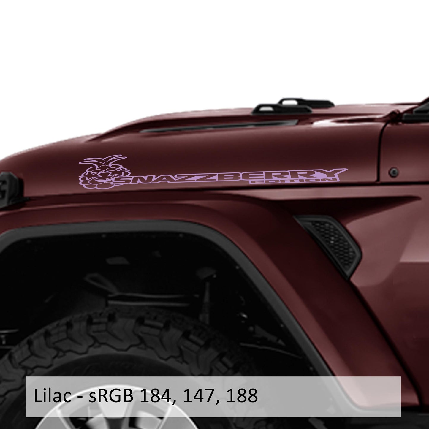 Snazzberry Edition Hood Decal Set (Pair)