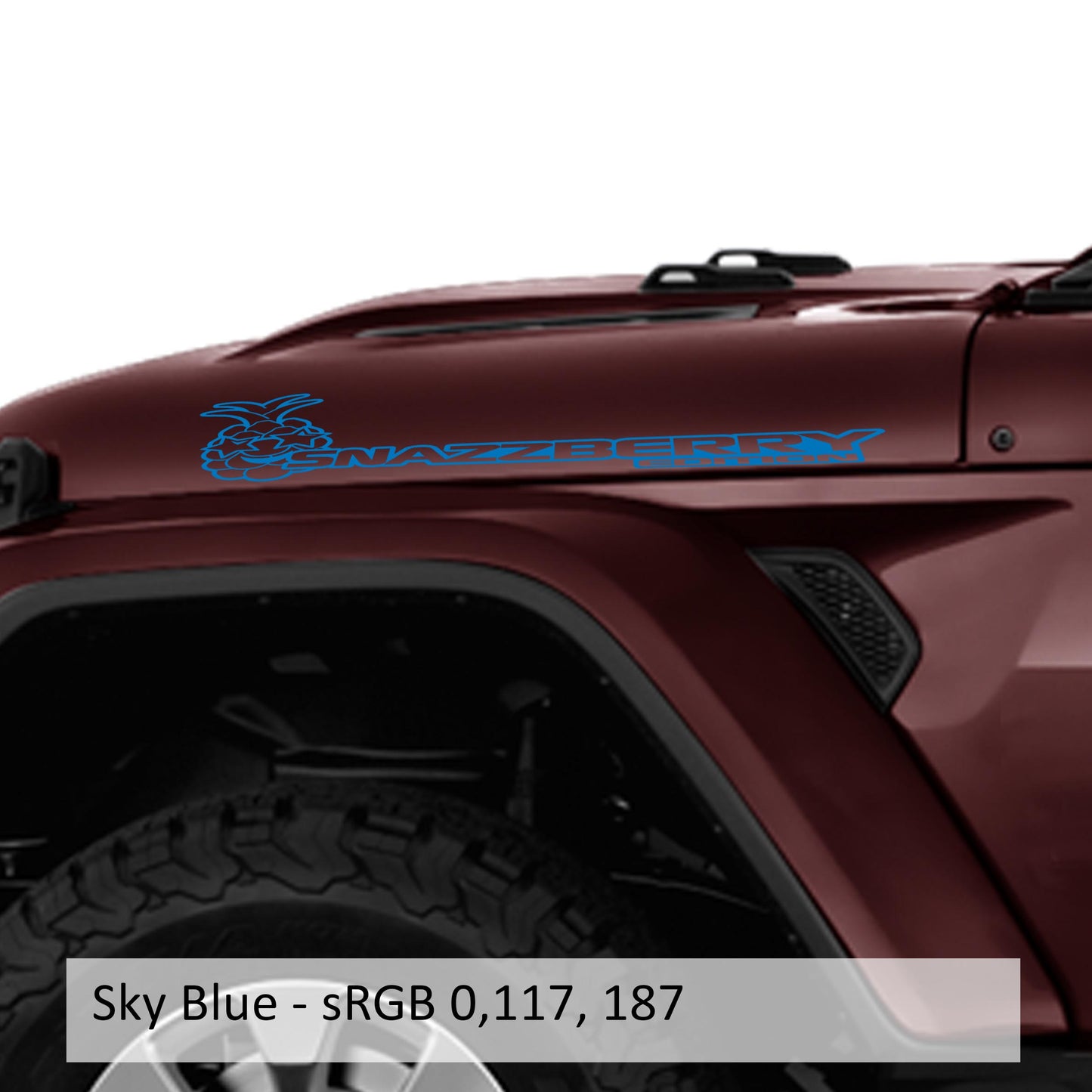 Snazzberry Edition Hood Decal Set (Pair)