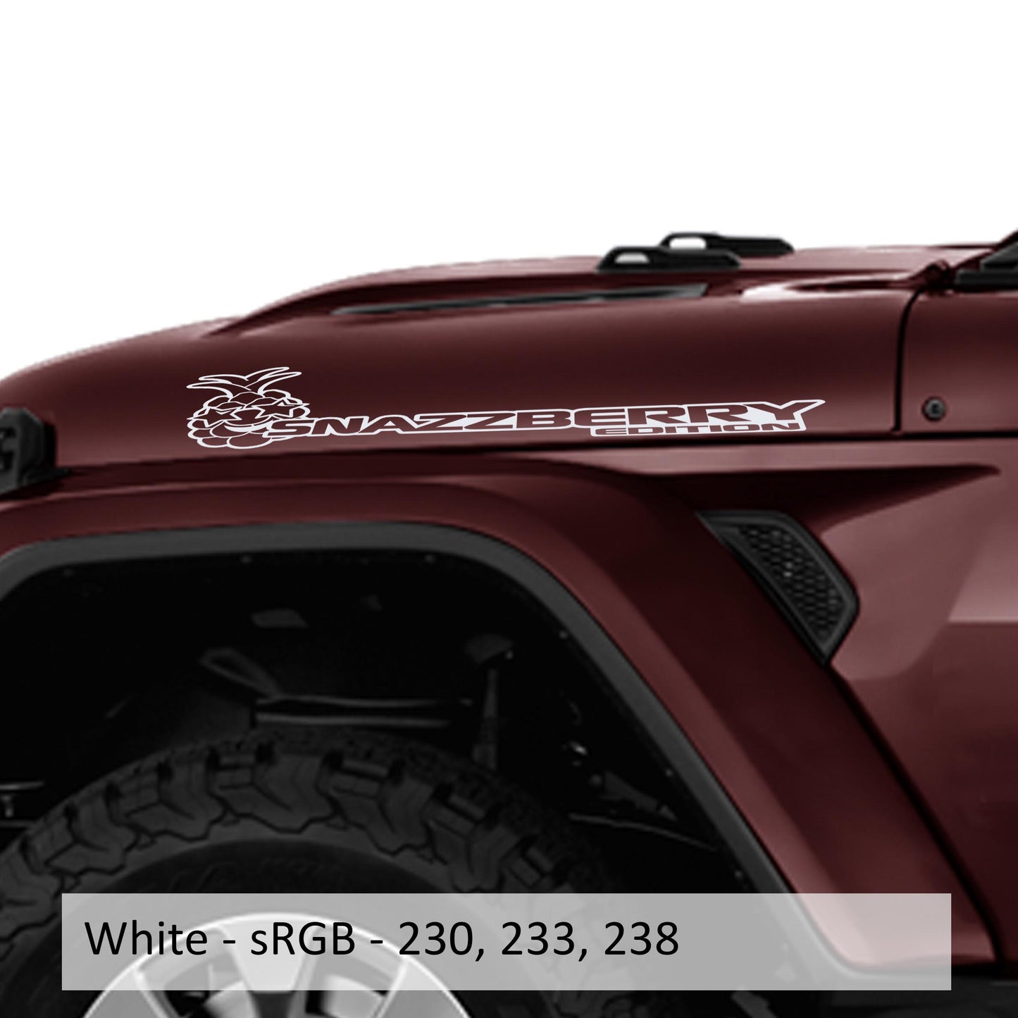 Snazzberry Edition Hood Decal Set (Pair)