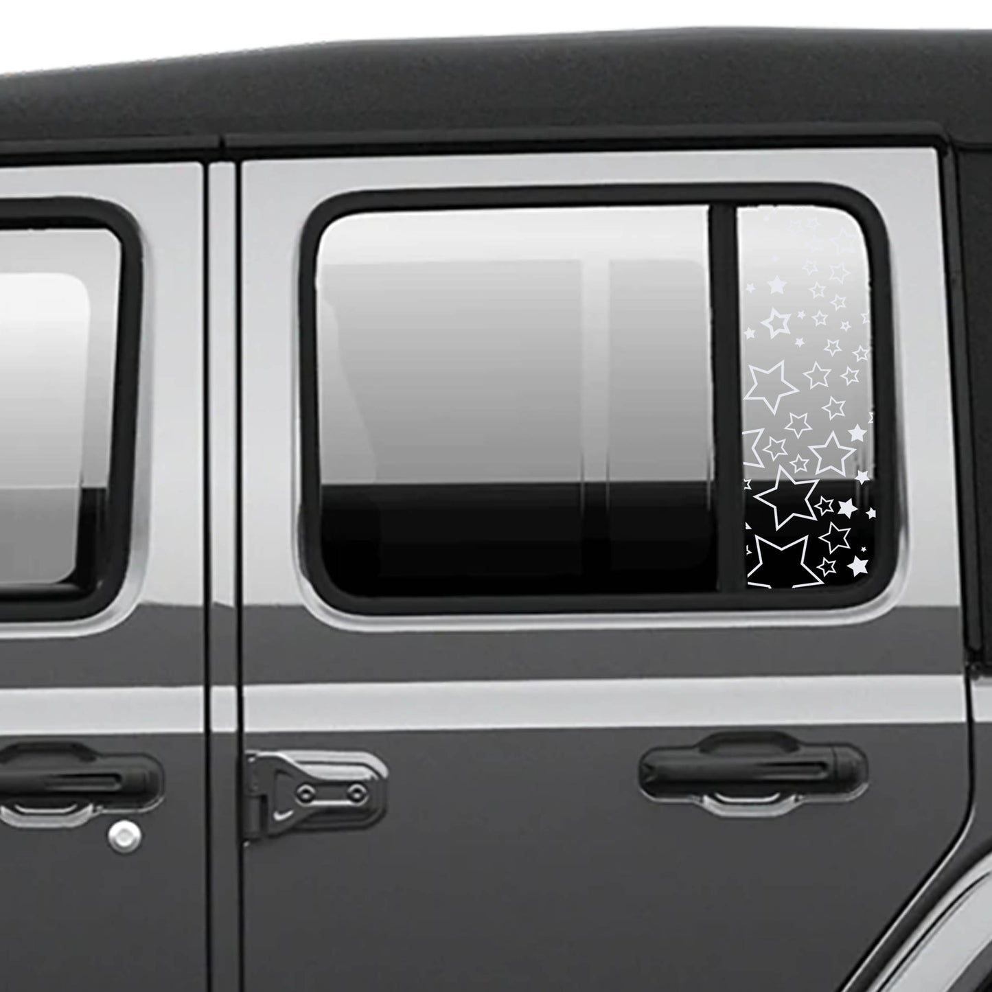Starfield Pattern Side Window Vinyl Decal Set - Fits Jeep Wrangler JL 2018+/Fits Jeep Gladiator JT 2020+