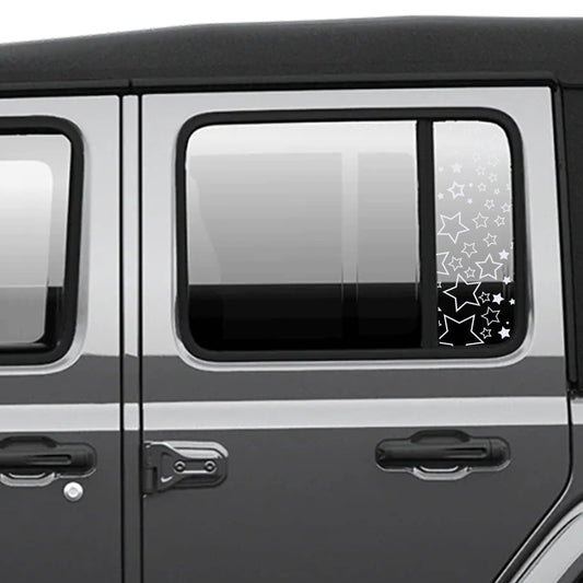 Starfield Pattern Side Window Vinyl Decal Set - Fits Jeep Wrangler JL 2018+/Fits Jeep Gladiator JT 2020+