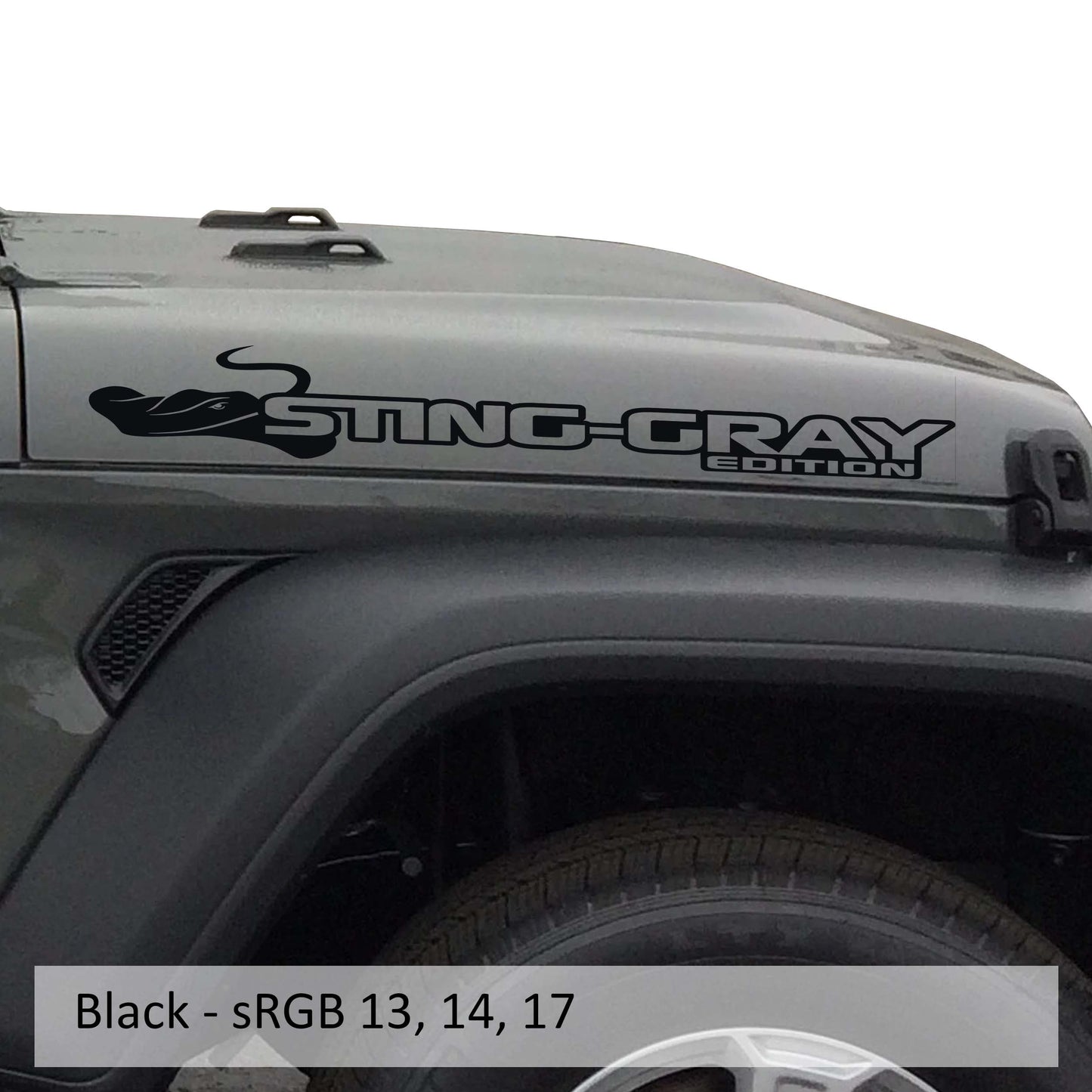 Sting-Gray Edition Hood Decal Set (Pair)