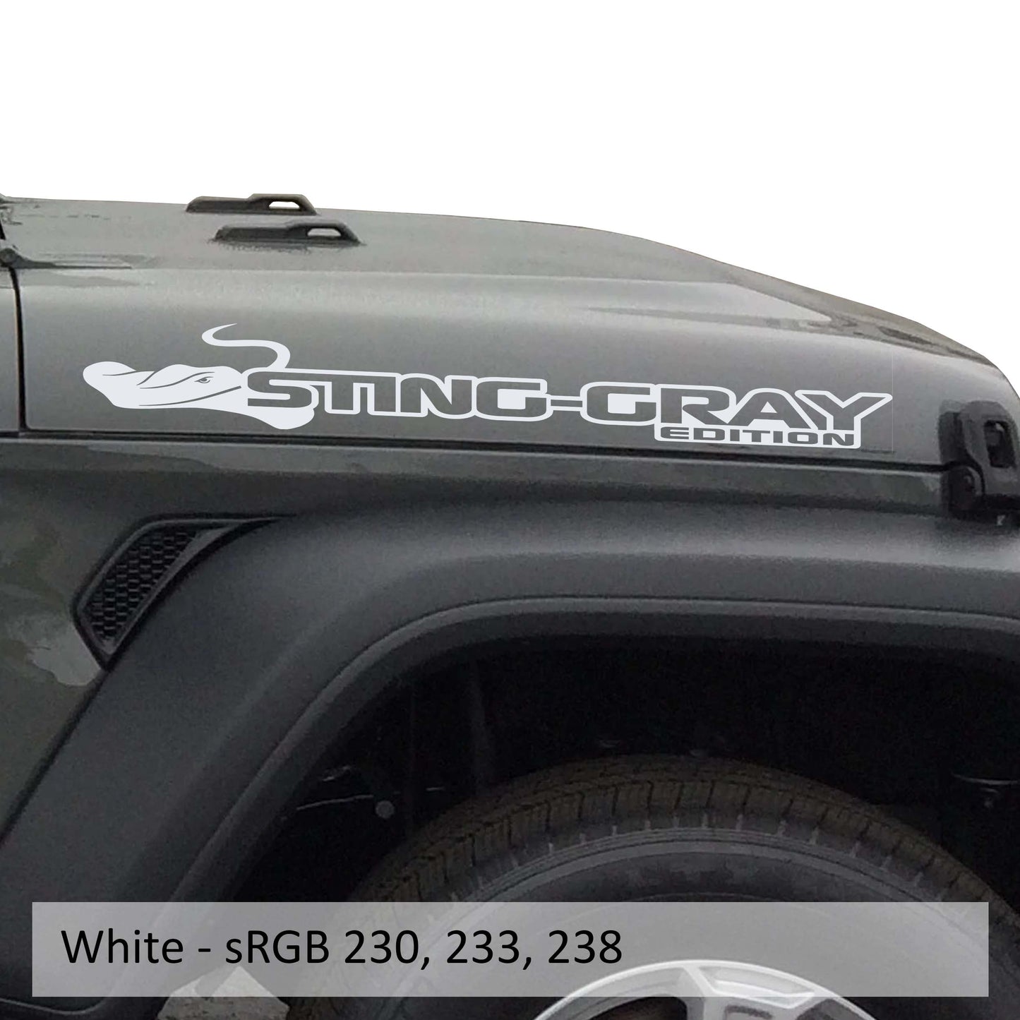 Sting-Gray Edition Hood Decal Set (Pair)
