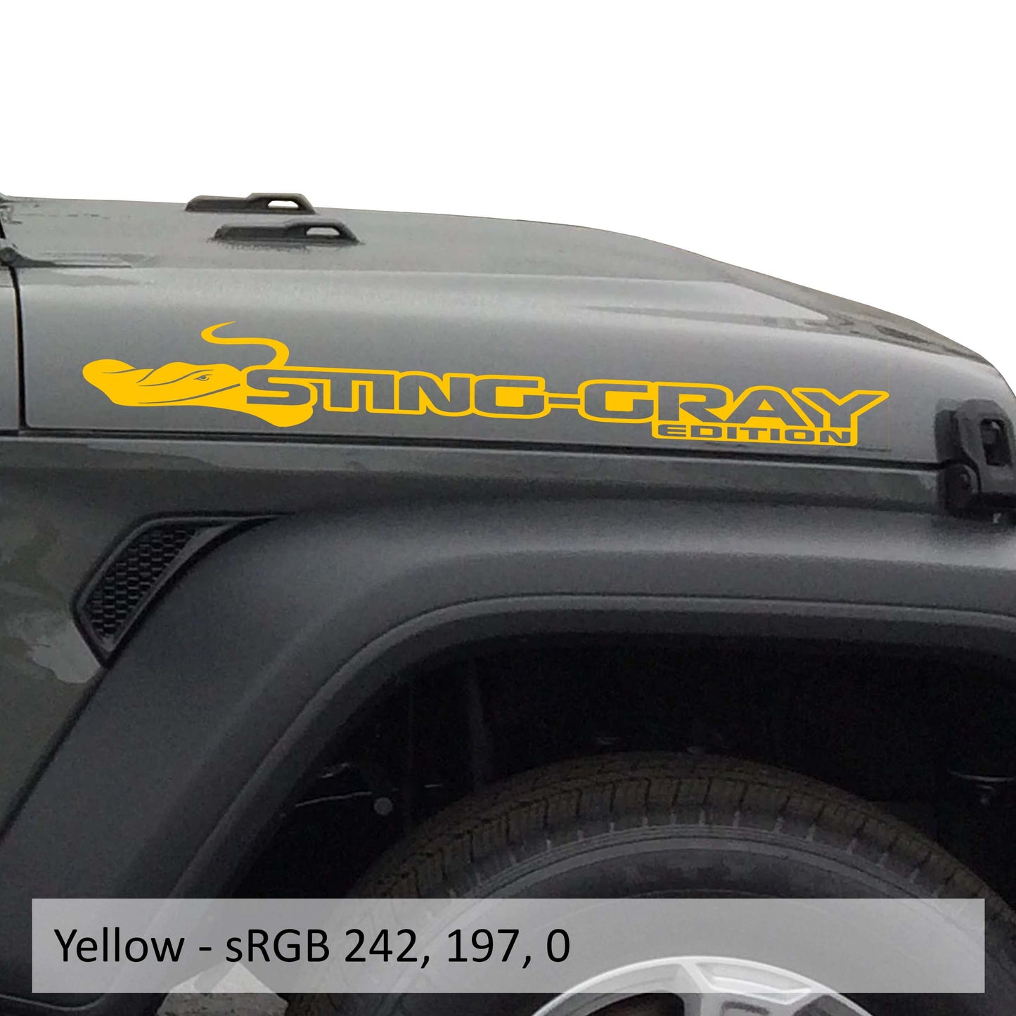 Sting-Gray Edition Hood Decal Set (Pair)