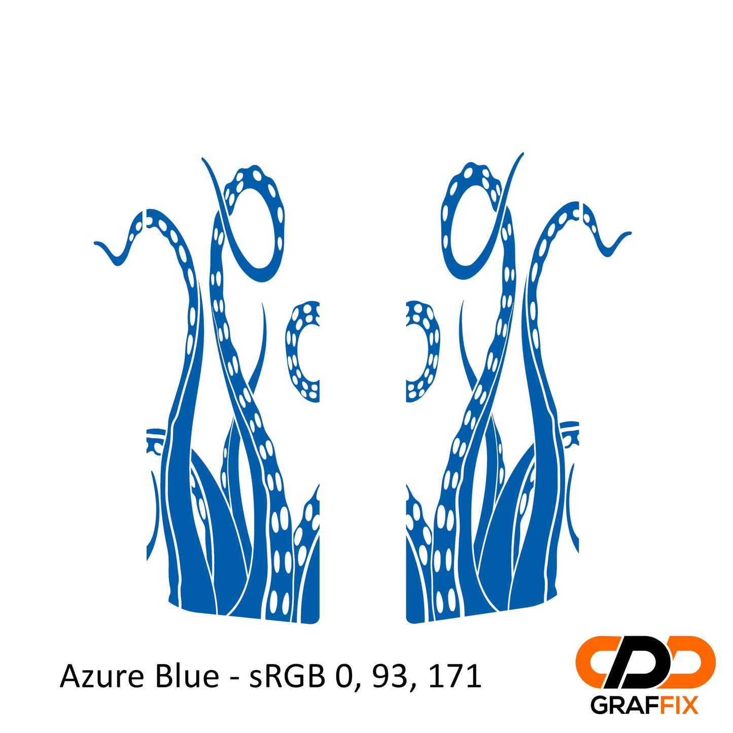 Tentacle Pattern Side Window Vinyl Decal Set - Fits 2006-2017 Jeep Wrangler JKU Models