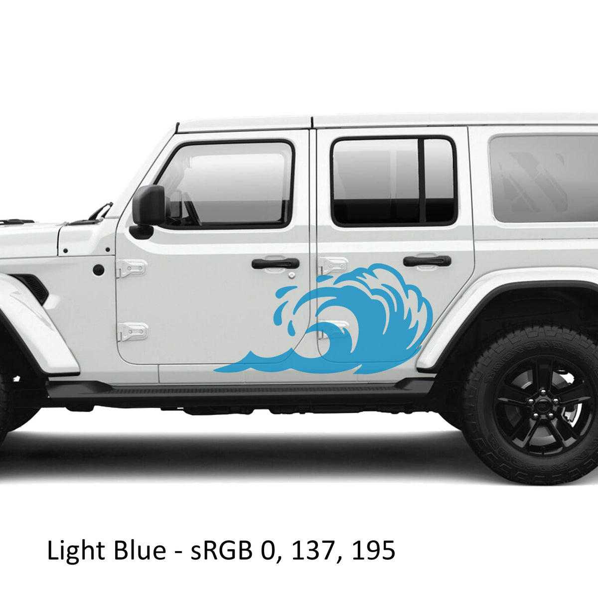 Tidal Wave Panel Vinyl Graphic Kit - Fits Jeep Wrangler JLU&JT 2018+