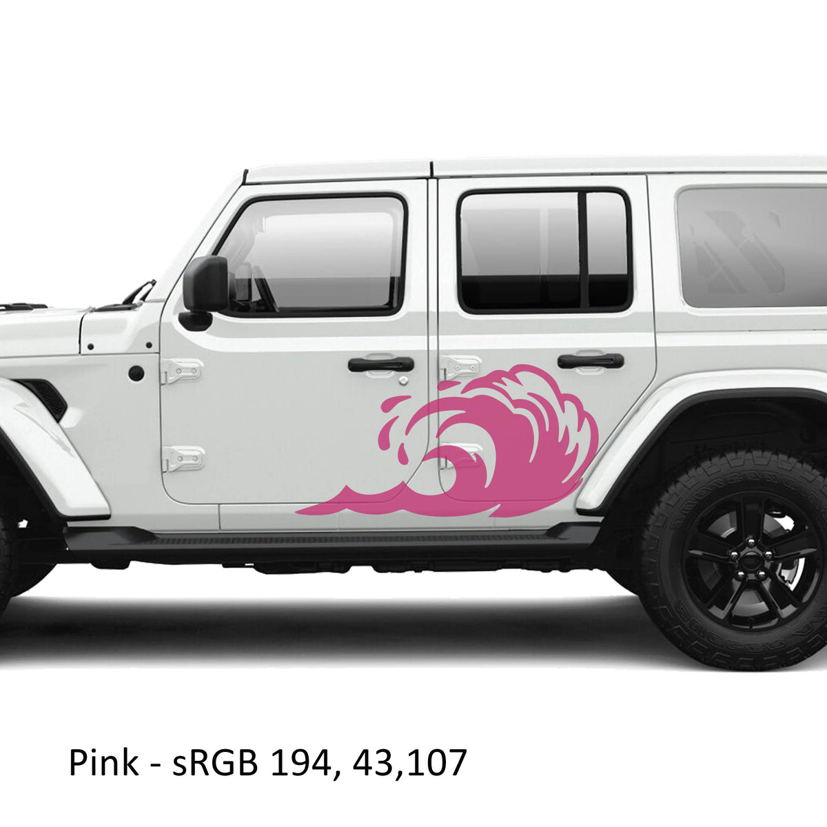 Tidal Wave Panel Vinyl Graphic Kit - Fits Jeep Wrangler JLU&JT 2018+