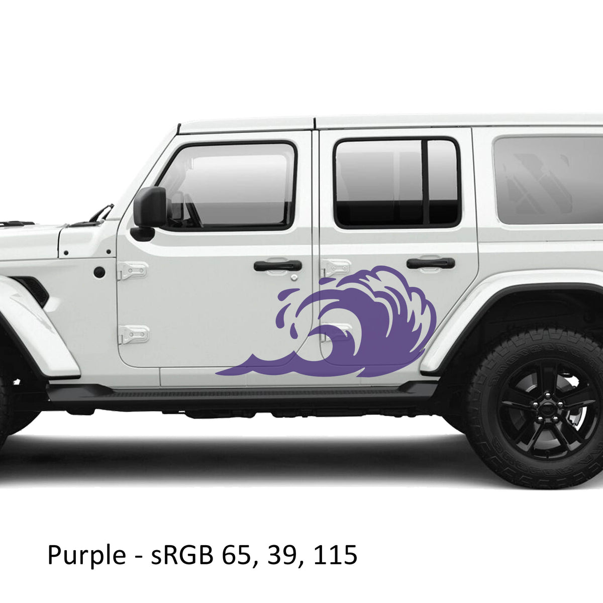 Tidal Wave Panel Vinyl Graphic Kit - Fits Jeep Wrangler JLU&JT 2018+