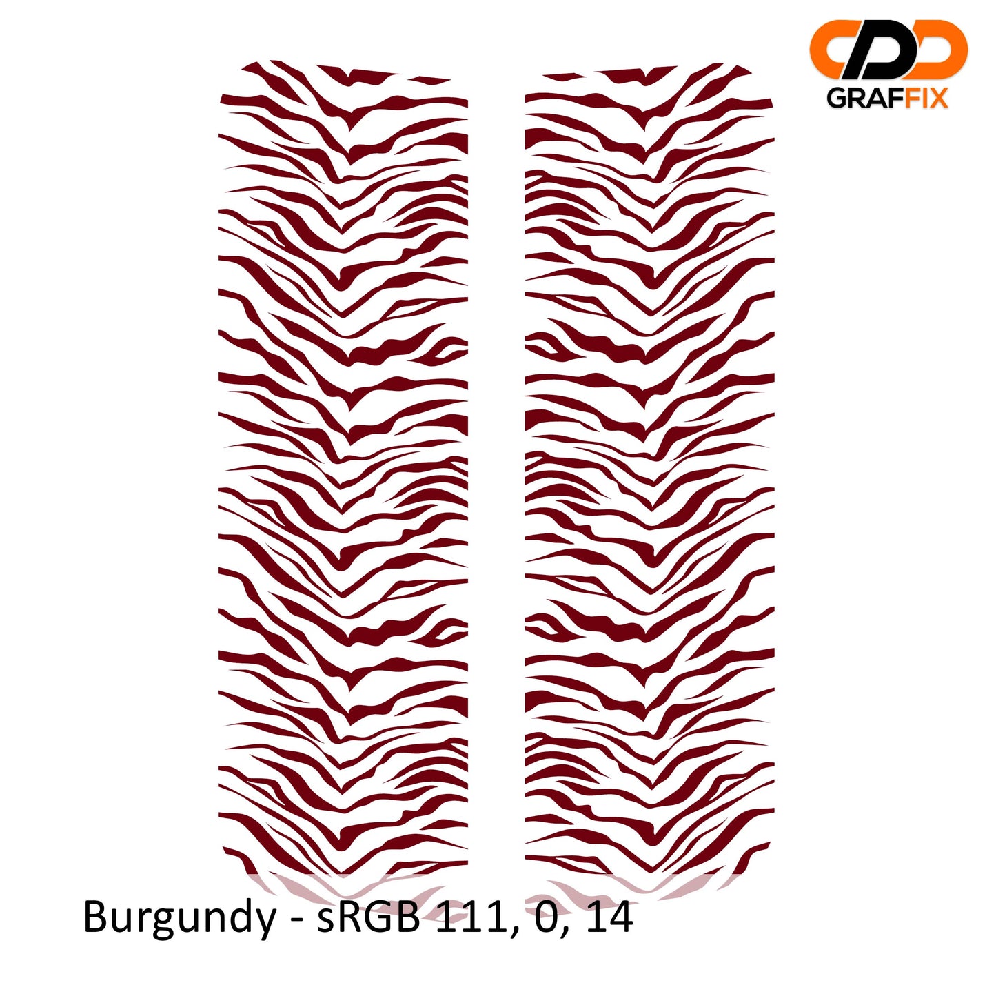 Tiger Print Pattern Side Window Vinyl Decal Set - Fits Jeep Wrangler JKU 2007 - 2018